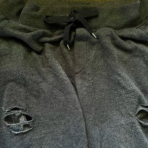 Aerie Distressed Grey Joggers